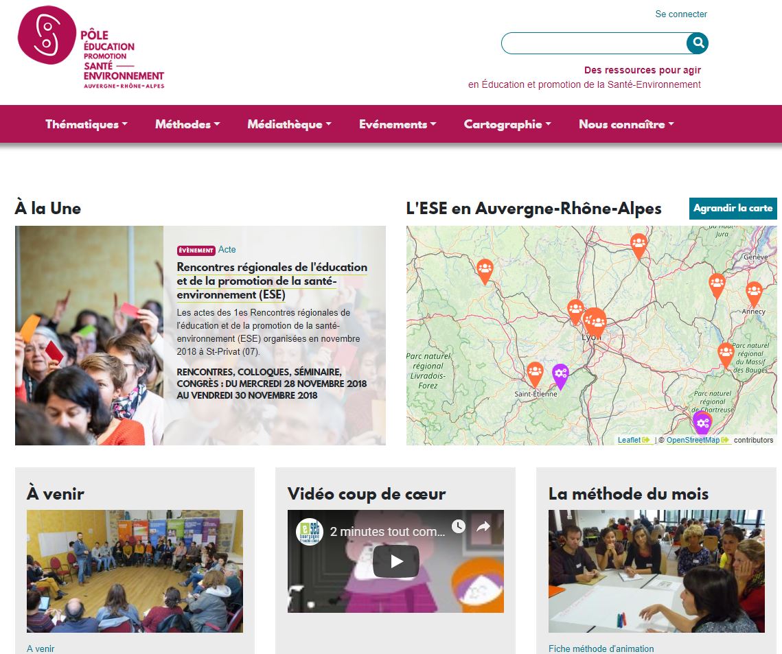 Accueil site ESE